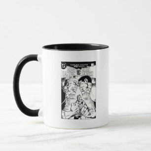 Green Lantern vs Green Lantern, Black and White Mug