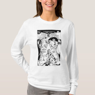 Green Lantern vs Green Lantern, Black and White T-Shirt