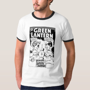 Green Lantern vs Sinestro, Black and White T-Shirt