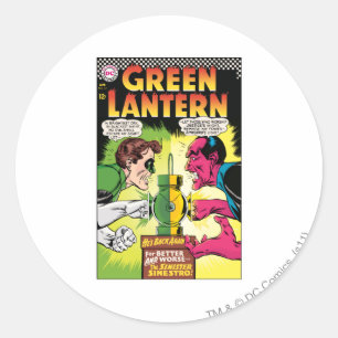 Green Lantern vs Sinestro Classic Round Sticker
