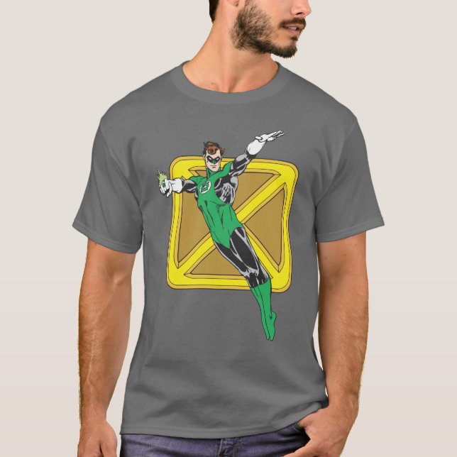 Green Lantern  with Background T-Shirt (Front)