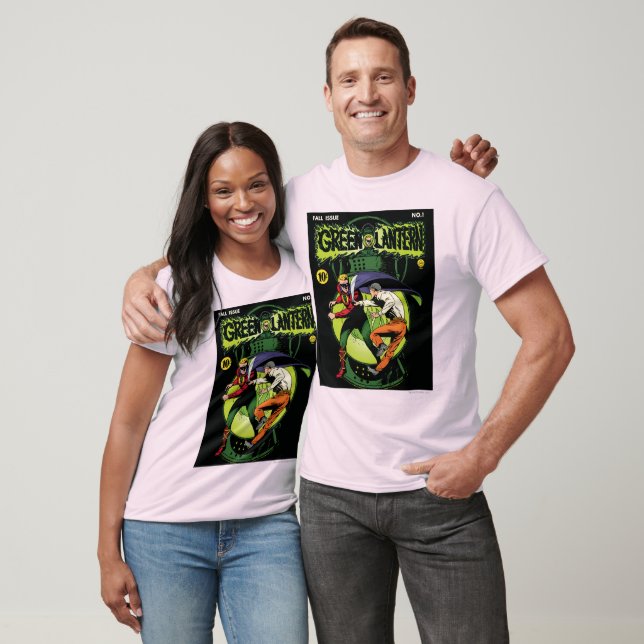 Green Lantern with cape in fight T-Shirt (Unisex)