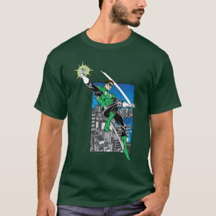 Green Lantern with City Background T-Shirt