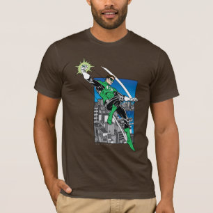 Green Lantern with City Background T-Shirt
