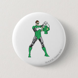 Green Lantern with Lantern 6 Cm Round Badge