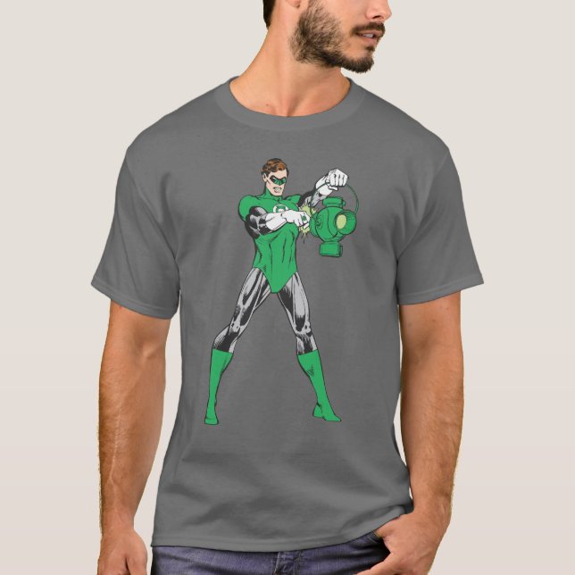 Green Lantern with Lantern T-Shirt (Front)
