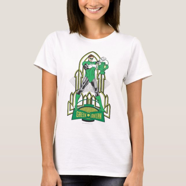 Green Lantern with Letters T-Shirt (Front)