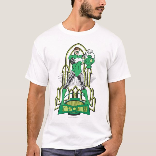 Green Lantern with Letters T-Shirt (Front)