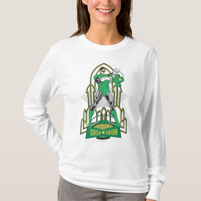 Green Lantern with Letters T-Shirt (Front)