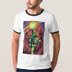Green Lantern with stream of light - Colour T-Shirt
