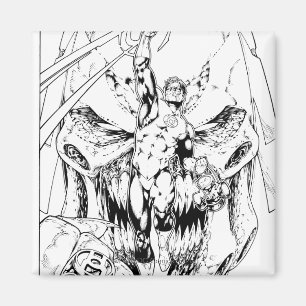 Green Lantern with stream of light Magnet