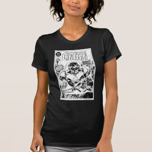 Green Lanterns Flying, Black and White T-Shirt