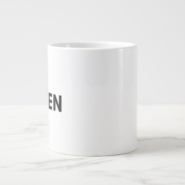 green large coffee mug (Front)