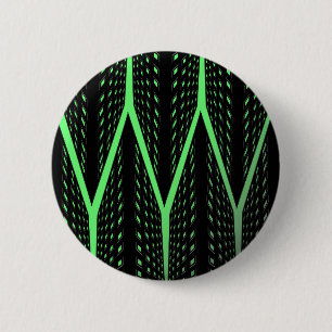 Green Laser Pattern 6 Cm Round Badge