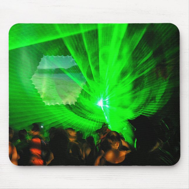 Green Lasers Night Mousepad (Front)