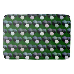 Green Lawn Bowls With Jack Memory Foam Bathmat, Bath Mat