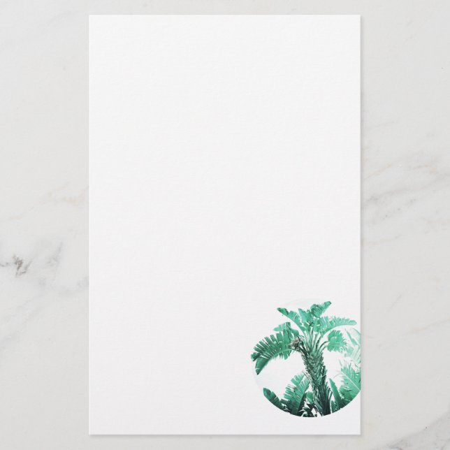 Green leaf banana plant stationery (Front)