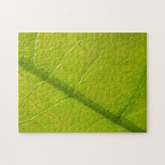 Green Leaf Botanical Nature Photography Jigsaw Puzzle (Horizontal)