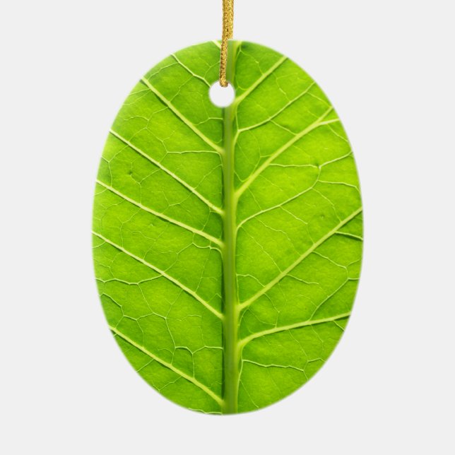 Green leaf ceramic tree decoration (Front)