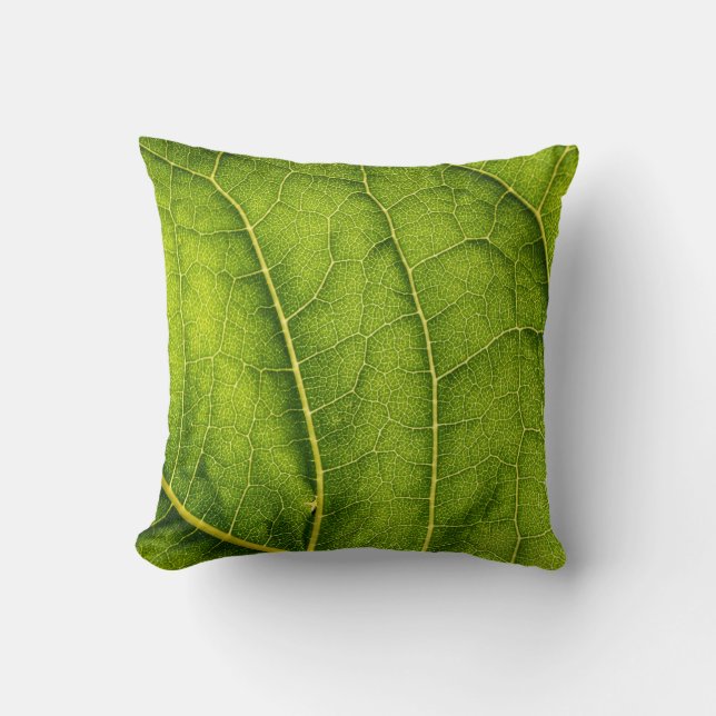 Green leaf cushion (Front)