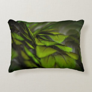 Green leaf decorative cushion