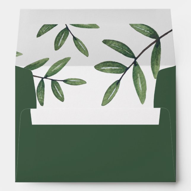 Green Leaf  Envelope (Back (Bottom))