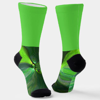 Green Leaf Foxes Country Socks