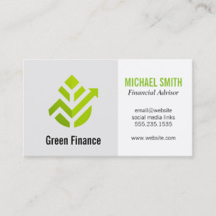 Green Leaf   Investments   Finance Business Card