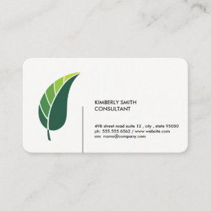 Green Leaf / Minimalist Business Card