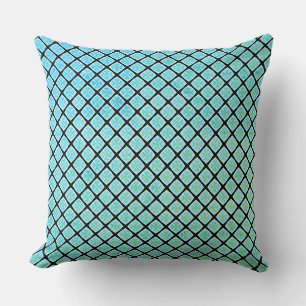 Green Leaf of Tiny Squares  Cushion
