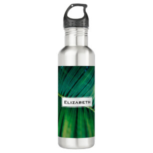 Green Leaf Palm Frond Tropical Nature Photo 710 Ml Water Bottle