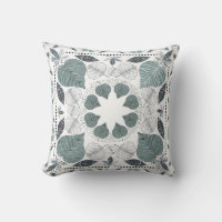 Green Leaf Pattern Designer Pilow