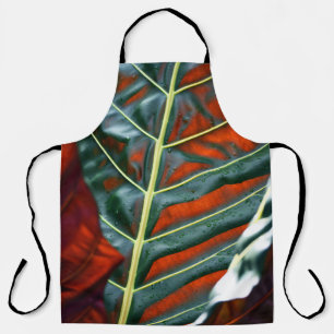 Green leaf plant apron