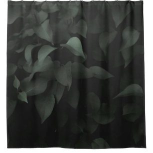 GREEN LEAF PLANT SHOWER CURTAIN
