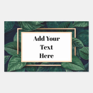 Green Leaf Shipping Labels