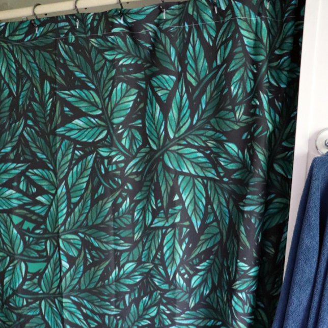 Green Leaf Shower Curtain (Creator Uploaded)