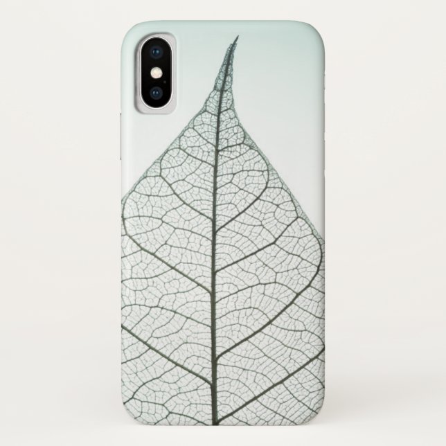 Green Leaf Skeleton Case-Mate iPhone Case (Back)
