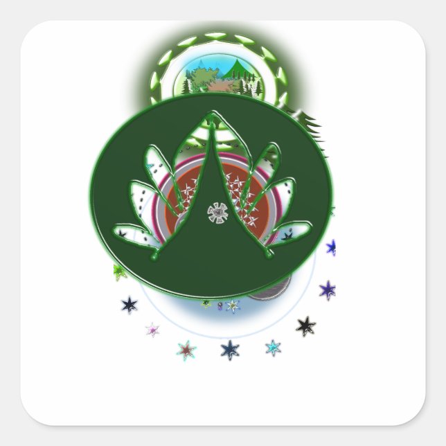 Green Leaf Sticker (Front)