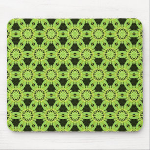 Green Leaf Terrazzo pattern Mouse Pad