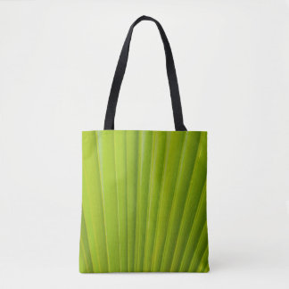 Green leaf tote bag