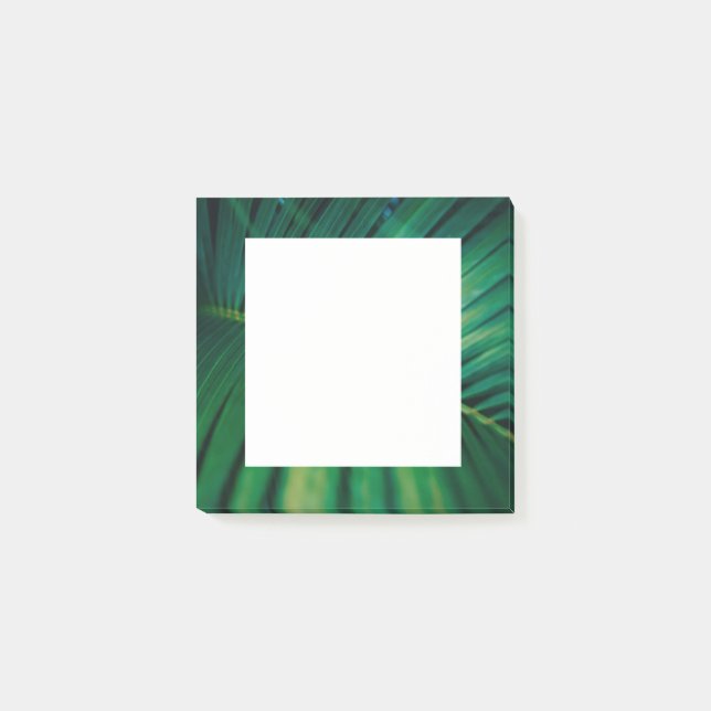 Green Leaf Tropical Forest Nature Photo Post-it Notes (Front)