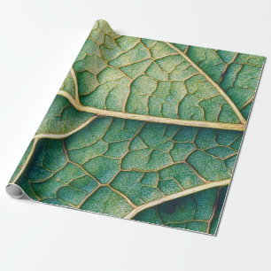 Green Leaf Wrapping Paper