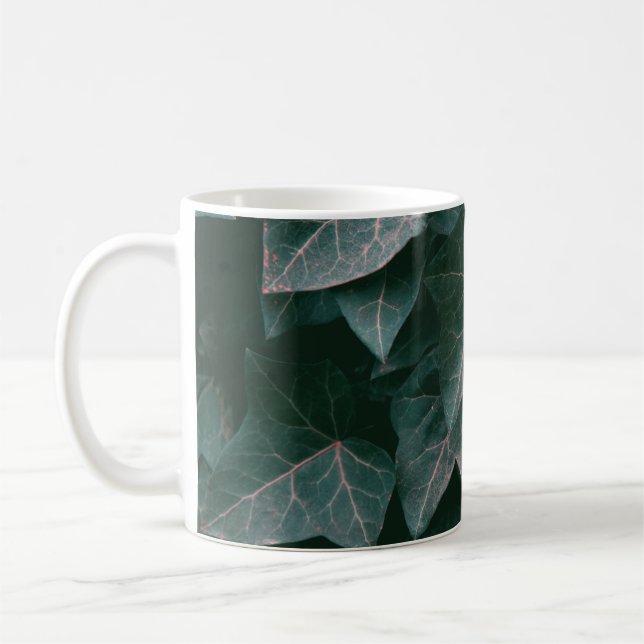 GREEN-LEAFED PLANT COFFEE MUG (Left)