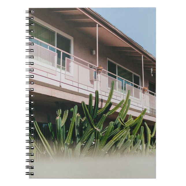 GREEN LEAFED PLANT NEAR BUILDING NOTEBOOK (Front)
