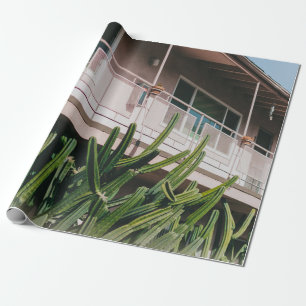 GREEN LEAFED PLANT NEAR BUILDING WRAPPING PAPER