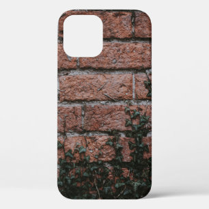 Green-leafed plants near brick wall iPhone 12 case