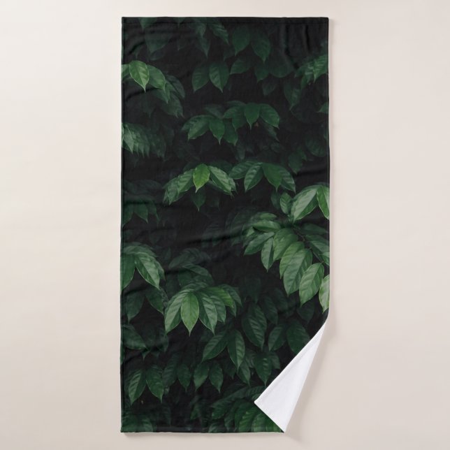 GREEN-LEAFED TREE BATH TOWEL (Bath Towel)