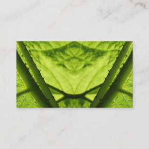 Green Leafy Digital Art. Business Card