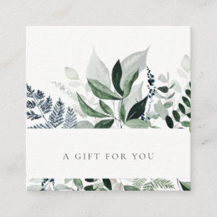 Green Leafy Tropical Foliage Fern Gift Certificate