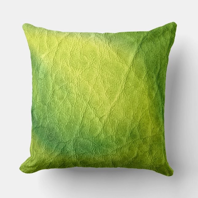 Green Leather Cushion (Front)